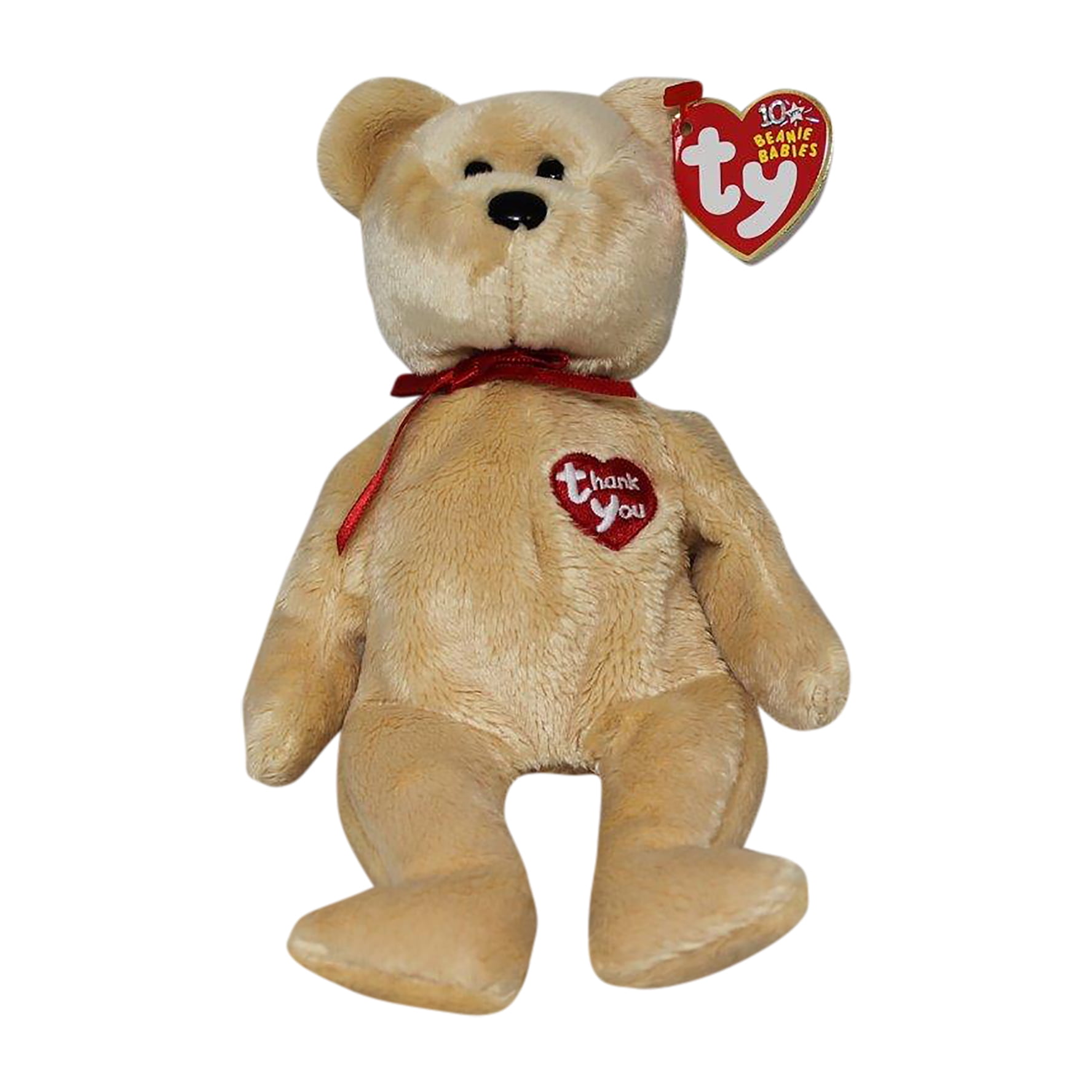 ぬいぐるみ ThankYouBear  BeanieBabies Ty Beanie Baby: Thank You Bear | Stuffed Animal | MWMT's - Walmart.com