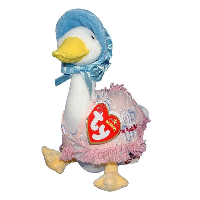 Ty Beanie Baby: The Tale of Jemima Puddle|duck the Duck | Pink Letters | Stuffed Animal