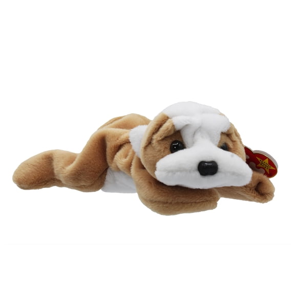 Wrinkles Beanie Baby Bulldog Plush by Ty 1996