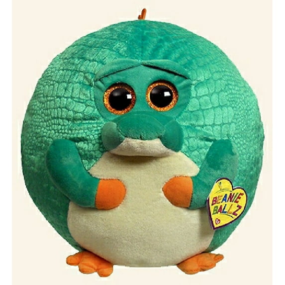 Ty Beanie Ballz - BAYOU the Alligator (Glittery Eyes) 5" Plush