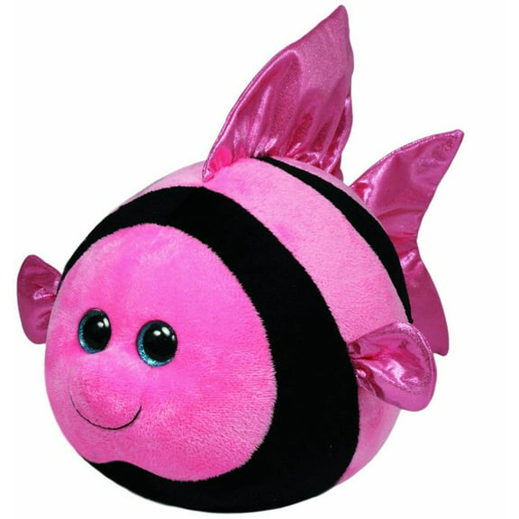 Ty Beanie Ballz - Gilly Angelfish Multi-Colored Regular Plush (Bonus 1 Fun Chops)