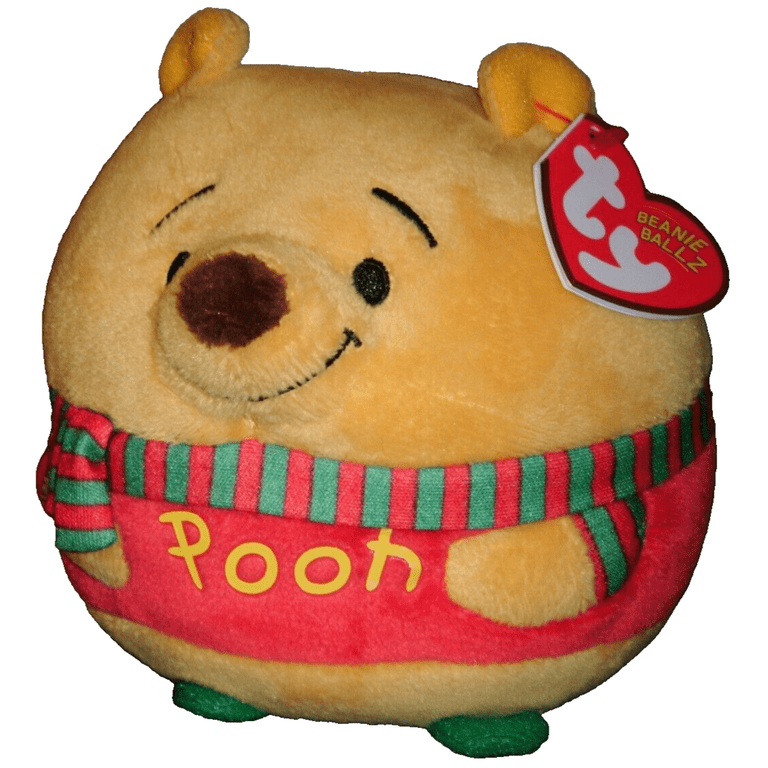 Ty Beanie Ballz - WINNIE the POOH Christmas Ball 4