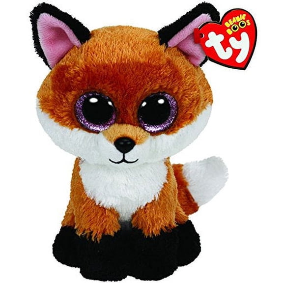 Ty Beanie Boos- Slick the Fox Glitter Eyes - Stuffed Animal