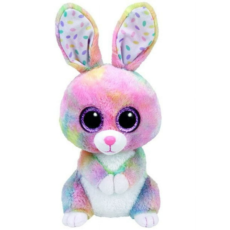 Ty Beanie Boos BUBBY The Multi-Color Bunny (Medium Size