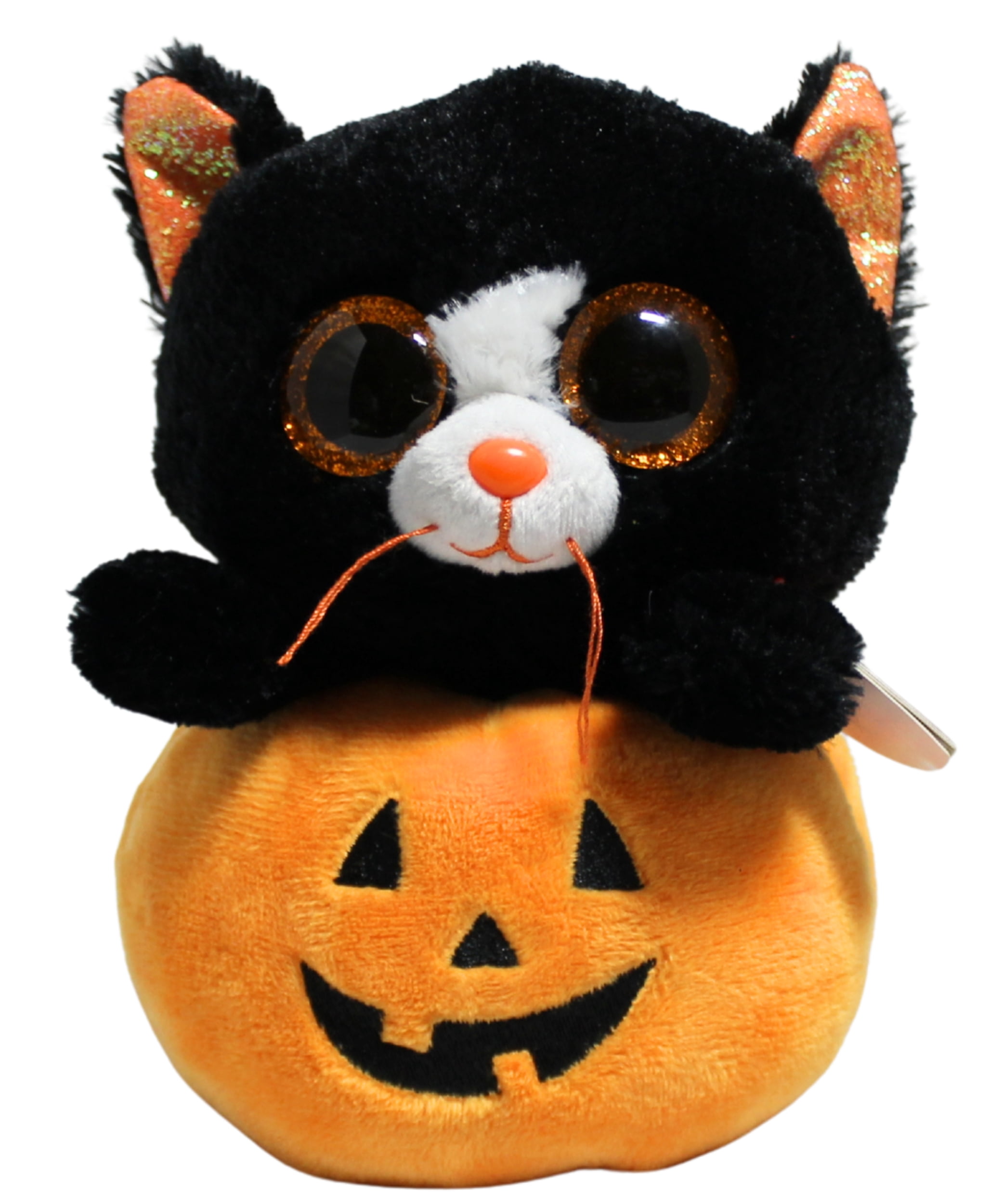 Ty Beanie Boos - Edgar the Cat in a Jack O' Lantern – Glitter Eyes