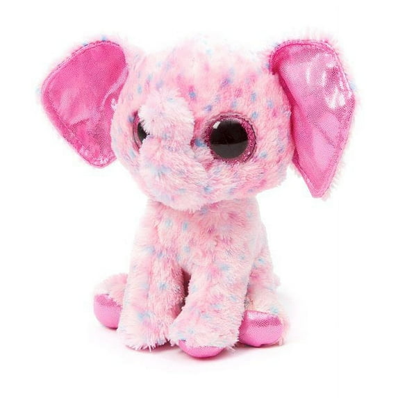 Ty Beanie Boos - ELLIE the Elephant (Glittery Eyes) (NO TY HANG TAG) Medium 9" Plush
