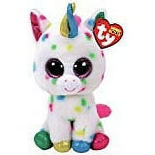 Ty Beanie Boos - HARMONIE Unicorn (Glittery Eyes) Regular Size 6" Plush (BONUS 1 FUN CHOPS)