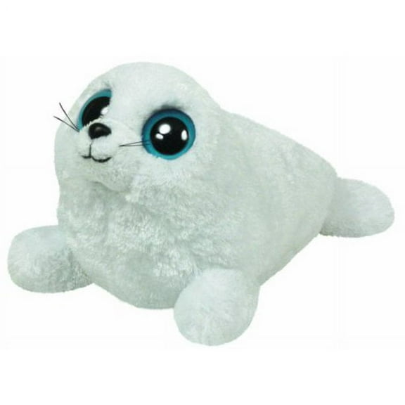 Ty Beanie Boos - ICEBERG the White Seal (Solid Eyes) 6" Plush (NO TY HANG TAG)