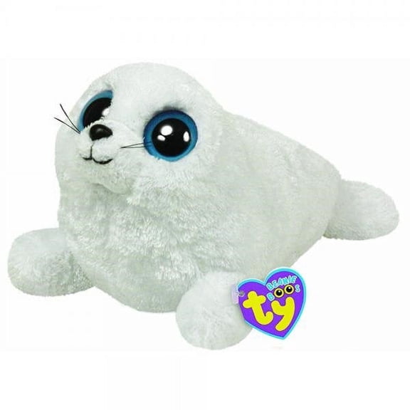 Ty Beanie Boos - Iceberg The White Seal (Regular Size 6" Plush) With Fun Chops