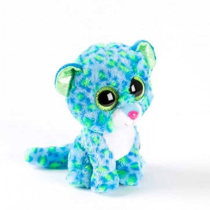 Ty Beanie Boos Leona Blue Leopard Regular Plush 