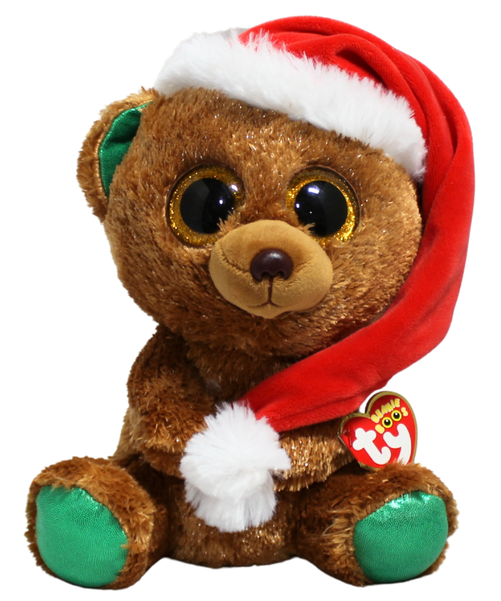 Ty Beanie Boos - Nicholas the Christmas Teddy Bear – Medium (10.5 