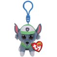 thumbnail image 1 of Ty Beanie Boos - ROCKY The Dog Plush Plastic Key Clip (BONUS ONE RANDOM TY ERASER), 1 of 1