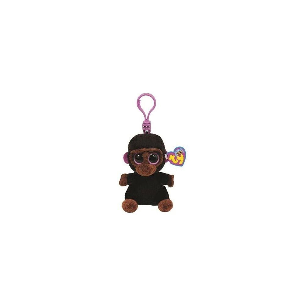 Ty Beanie Boos - ROMEO the Black Gorilla 3" Key Clip Plush (BONUS ONE RANDOM TY ERASER)