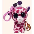 thumbnail image 1 of Ty Beanie Boos - TWIGS the Pink Giraffe (Glittery Eyes) Key Clip Plush (With Fun Chops), 1 of 1