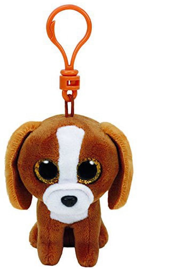 Beanie Boos Tala Brown Dog Clip With Glitter Eyes