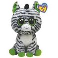 thumbnail image 1 of Ty Beanie Boos - ZIG-ZAG the Zebra (Solid Color Eyes & Purple Heart Tag) (Regular Size - 6 Inch), 1 of 4