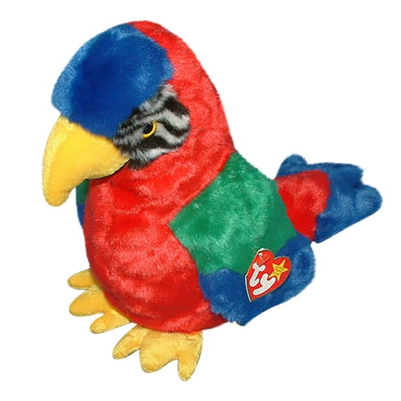 Ty Beanie Buddy - JABBER The Parrot Plush