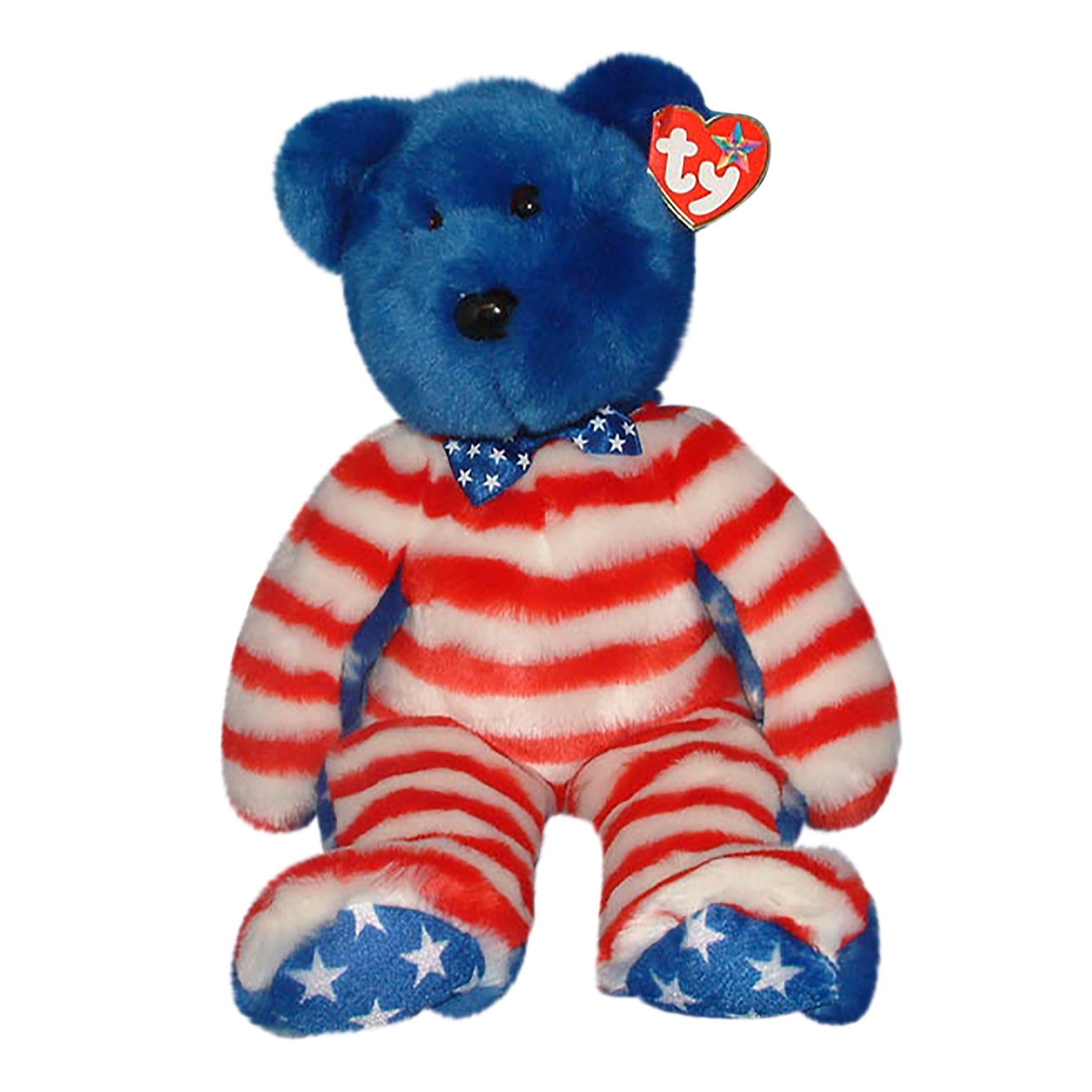 Ty Buddy Liberty the Blue Bear Stuffed Animal MWMT's