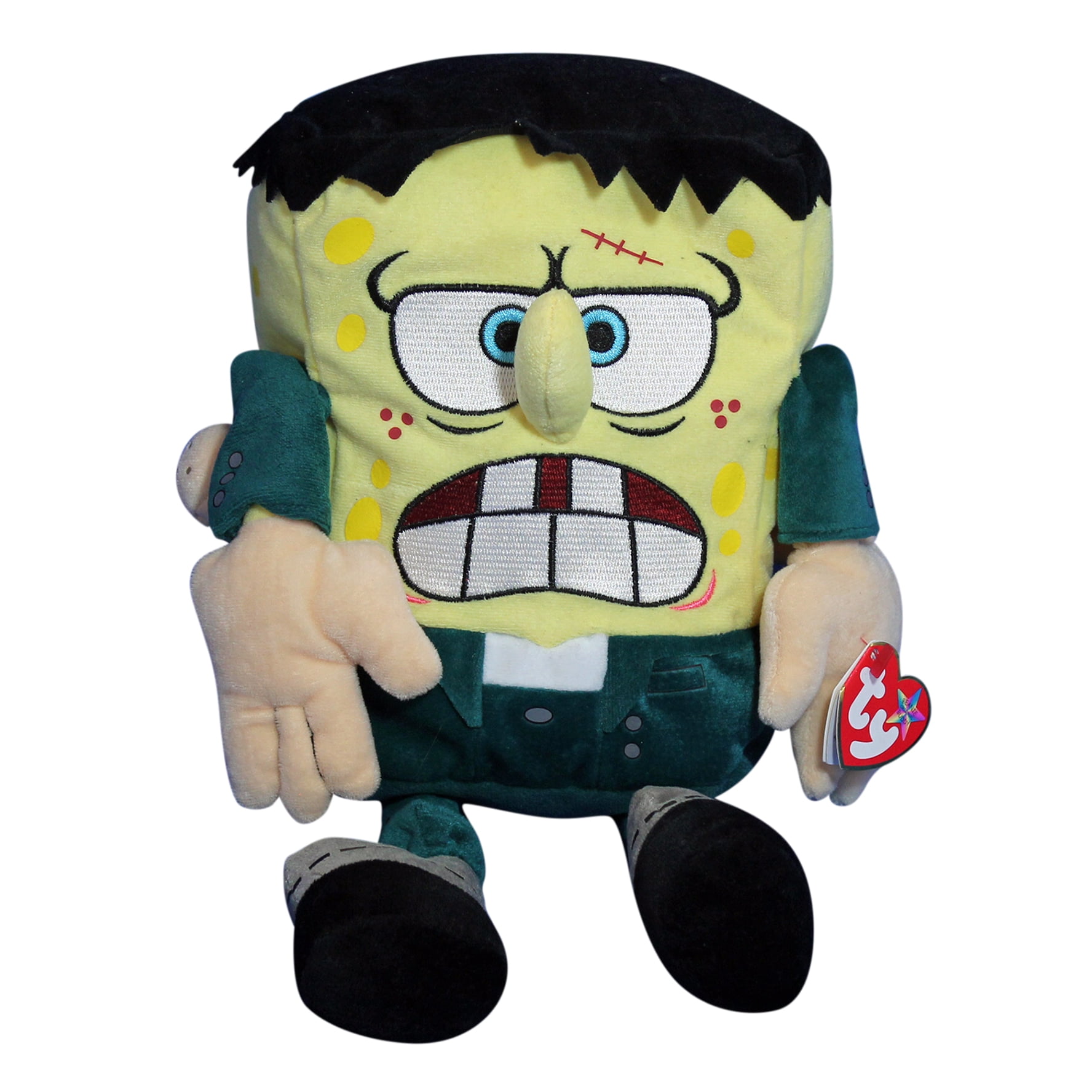 Ty Buddy: SpongeBob as Frankenstein | Stuffed Animal | MWMT's - Walmart.com
