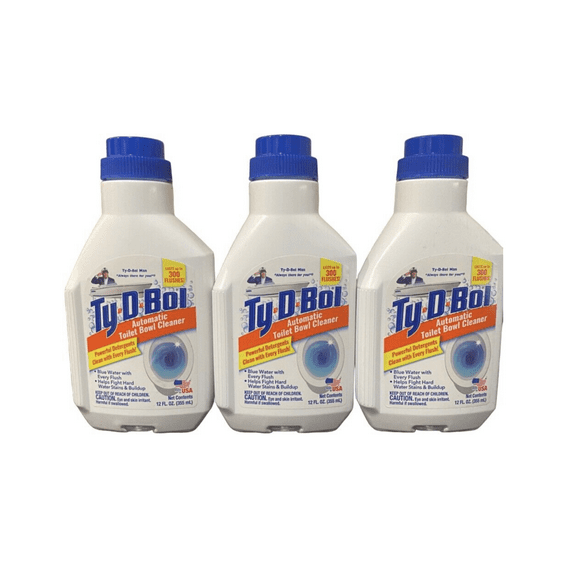 Ty-D-Bol Automatic Toilet Bowl Cleaner 12 oz, 3 Pack
