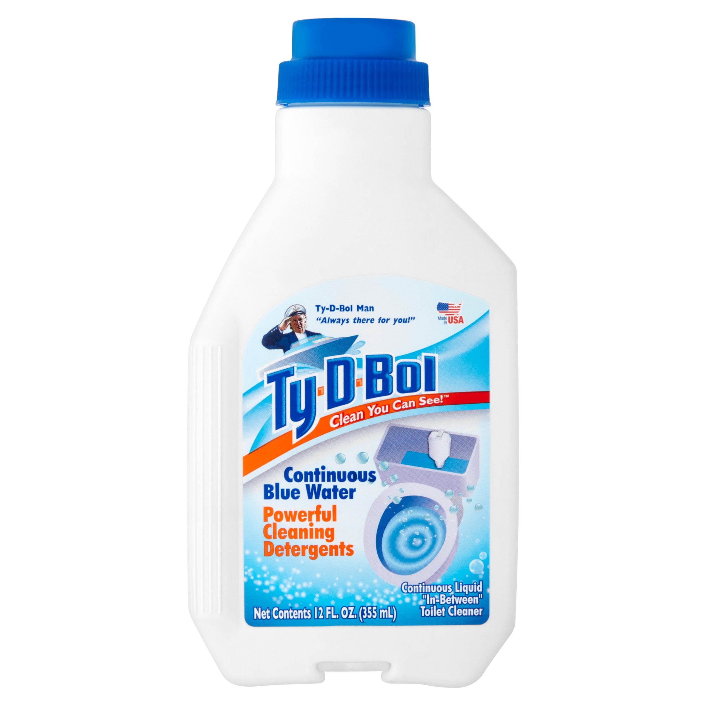 Ty D Bol Toilet Cleaner, Continuous Liquid In-Between - 12 fl oz