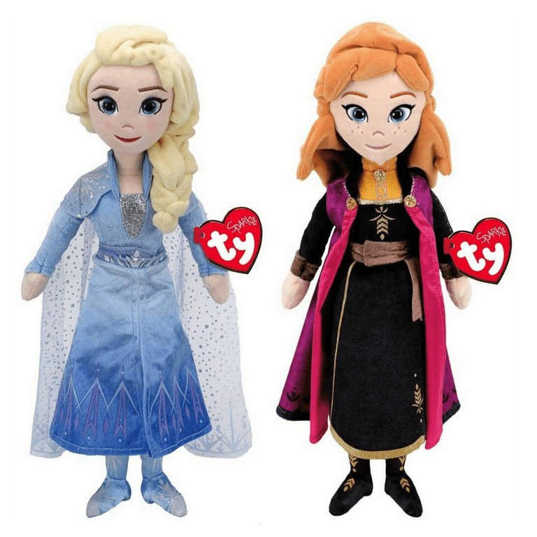 Ty Disney Frozen 2 Princess Elsa Anna Set 2019 Disney Frozen 2 16 Beanie Buddy Sparkle Plush Stuffed Plush