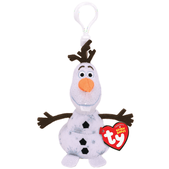 Ty - Disney Frozen Olaf Sparkle Stuffed Toy Clip On