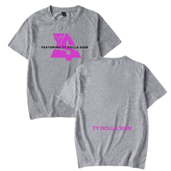 Ty Dolla $ign Featuring T-shirts Merch Popular Graphics sided Print Round Neck Unisex Trendy Casual Short Sleeve T-Shirt Top
