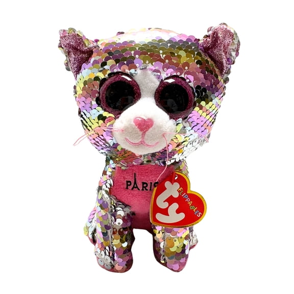 Ty Flippables Sequin Plush - Esmeralda the Cat France Exclusive - Stuffed Animal