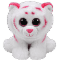 thumbnail image 1 of Ty Inc. Beanie Boo Plush Stuffed Animal Tabor the Pink & White Tiger 6", 1 of 6