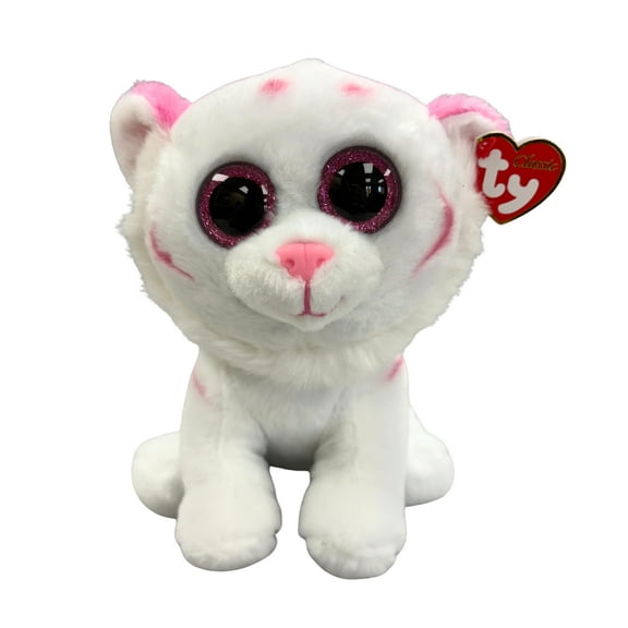 Ty Classic - Tabor the White and Pink Tiger - Stuffed Animal