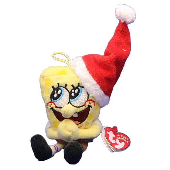 Ty Jingle: Spongebob the Elf | Stuffed Animal | MWMT's