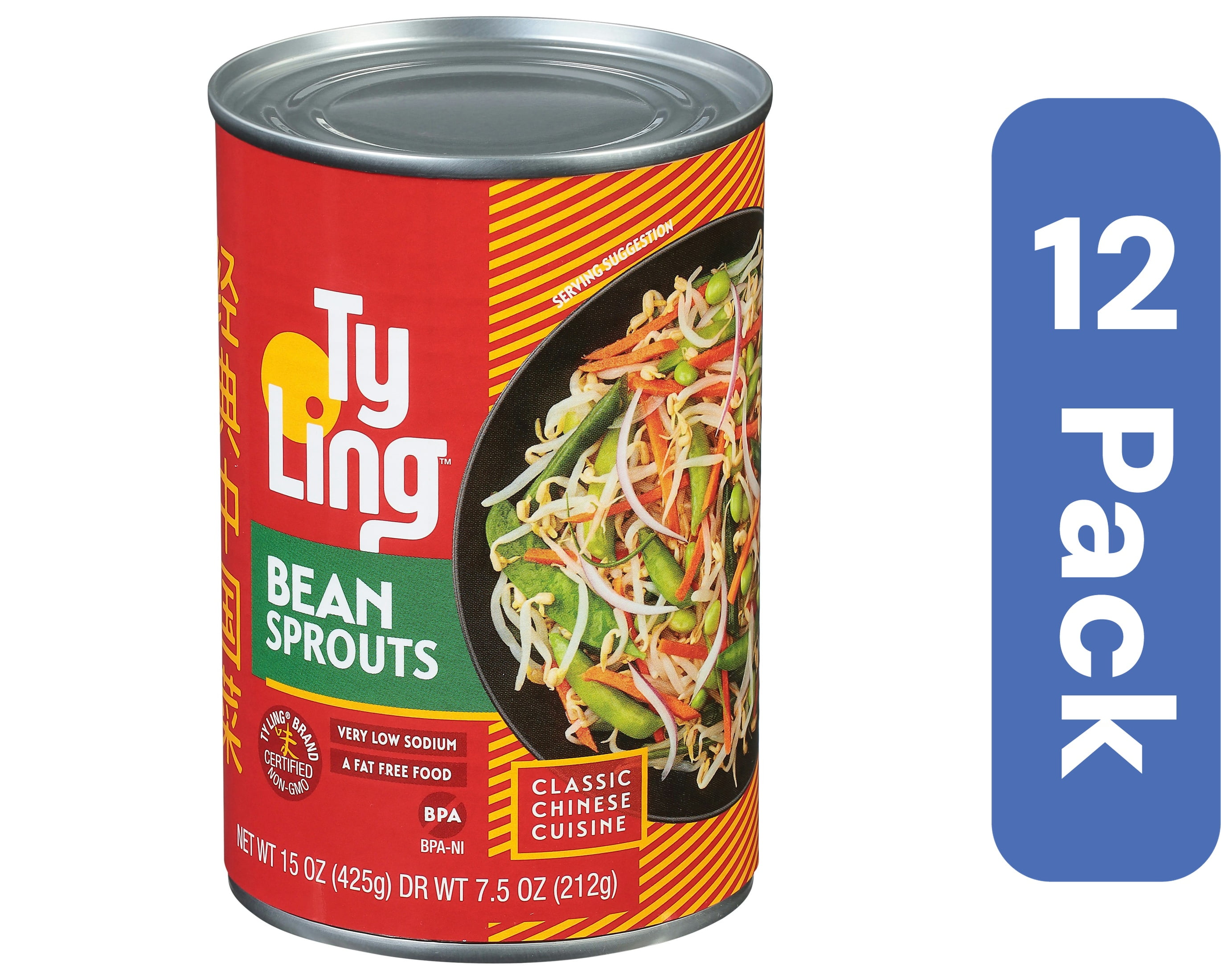 Ty Ling Stir Fry Bean Sprouts 15 oz (Pack Of 12)