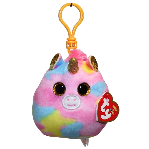 Ty Mini Beanie Squishes Fantasia The Unicorn Clip