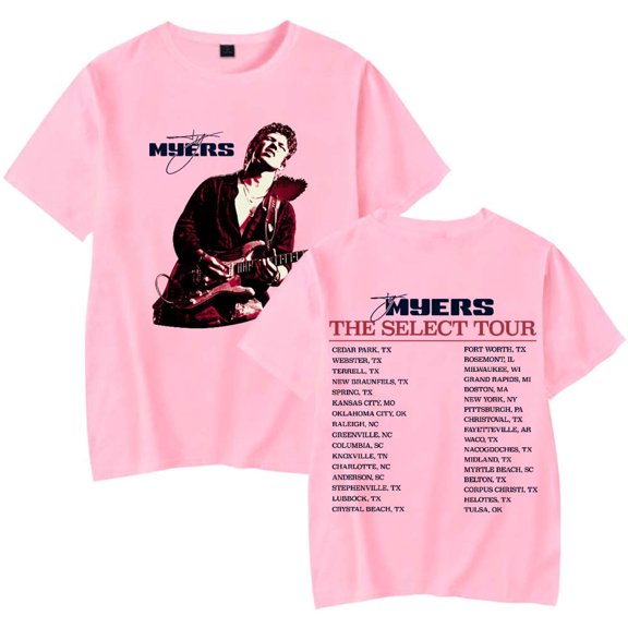 Ty Myers 2025 The Select Tour T-shirt Classic Round Neck Short Sleeve Unisex Fashion Top