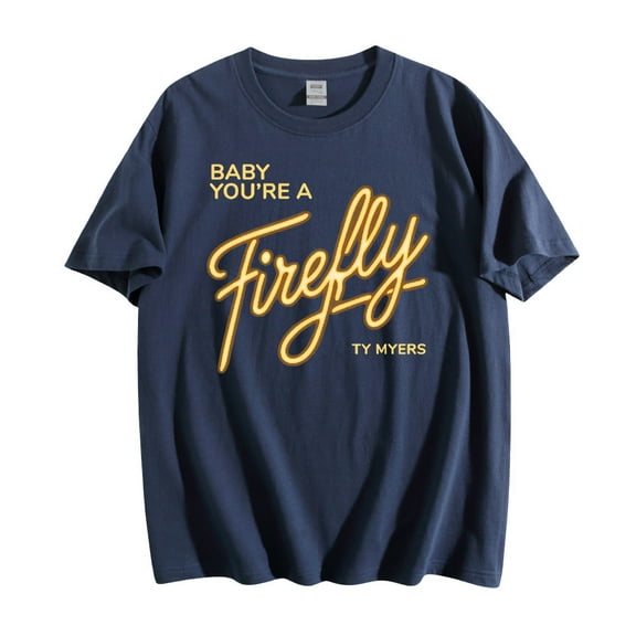 Ty Myers Firefly Cotton Tee Crewneck Short Sleeve T-shirt Women Men Fashion Tops