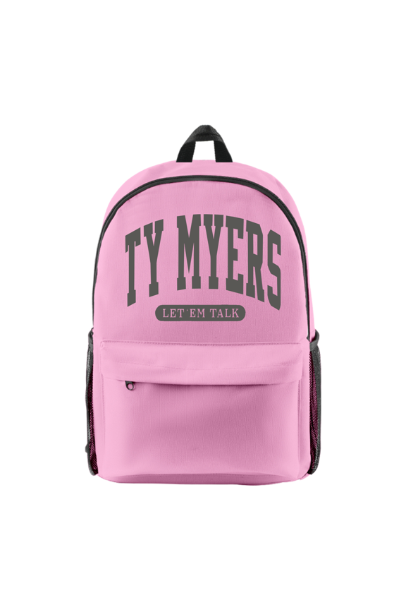 Ty Myers Let 'Em Talk Backpack Unisex Shoulders Bag Casual Fashion Daypacks Travel Bags
