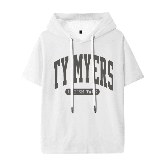 Ty Myers Let 'Em Talk Hooded T-shirt Unisex Short Sleeve Tee Casual Trendy Tops