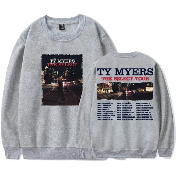 Ty Myers Merch The Select Tour 2025 Pullover Sweatshirt Unisex Stylish Round Neck Long Sleeve Sweatshirt