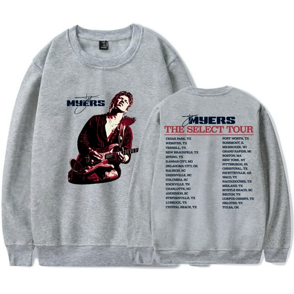 Ty Myers Photo Crewneck Sweatshirts The Select Tour 2025 Merch Cosplay Unisex Long Sleeve Tee
