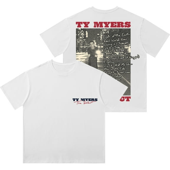 Ty Myers The Select Album Merch Vintage Wash Tee Summer Unisex Short Sleeve Cotton T-Shirts