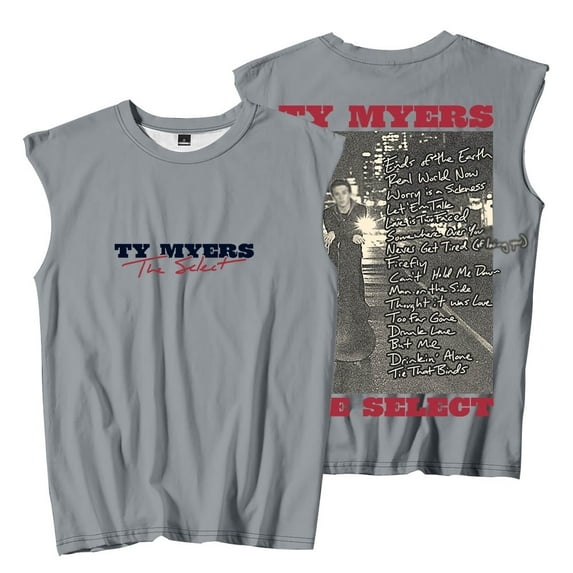 Ty Myers The Select Album Sleeveless T-Shirts 2025 Tour Merch Summer Unisex Fashion Tank Tops Tee
