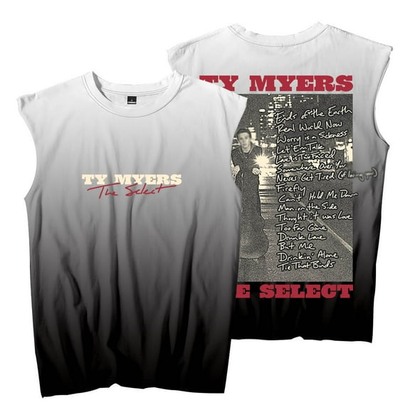 Ty Myers The Select Album Sleeveless T-Shirts 2025 Tour Merch Summer Unisex Fashion Tank Tops Tee