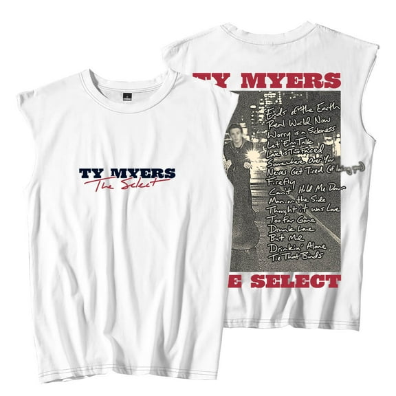 Ty Myers The Select Album Sleeveless T-Shirts 2025 Tour Merch Summer Unisex Fashion Tank Tops Tee