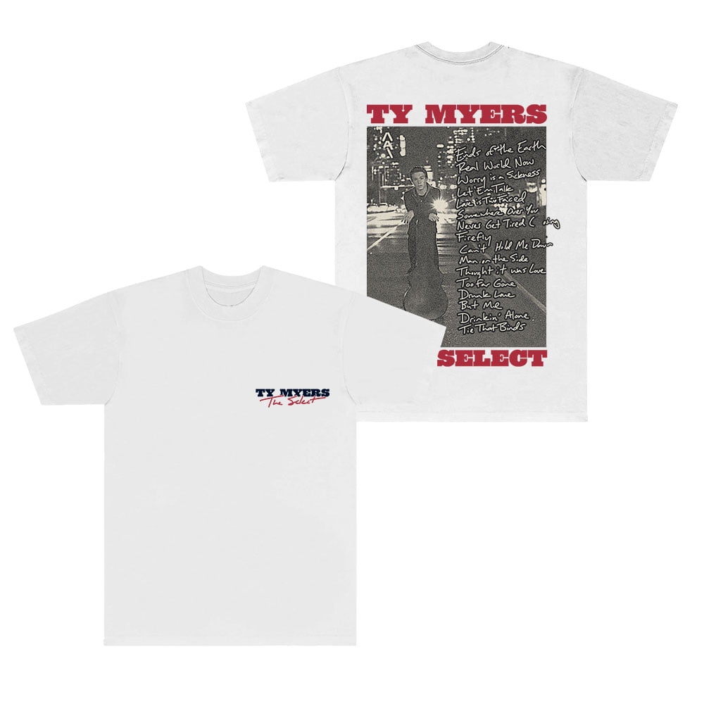 Ty Myers The Select Album T-Shirts 2025 Tour Merch Cosplay Unisex(04)