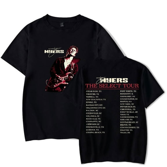Ty Myers The Select Album T-Shirts 2025 Tour Merch Unisex Fashion Crewneck Short Sleeve Tee Streetwear