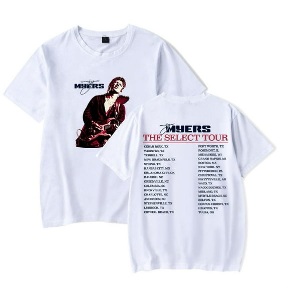 Ty Myers The Select Album T-Shirts 2025 Tour Merch Unisex Fashion Crewneck Short Sleeve Tee Streetwear