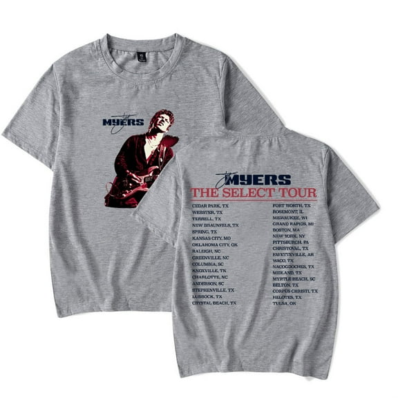 Ty Myers The Select Album T-Shirts 2025 Tour Merch Unisex Fashion Crewneck Short Sleeve Tee Streetwear