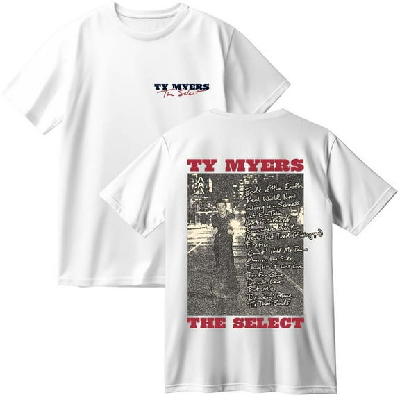 Ty Myers The Select Album Tracklist Cotton T-Shirt Women Men Casual Crewneck Short Sleeve Tee