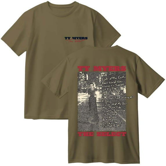 Ty Myers The Select Album Tracklist Cotton T-Shirt Women Men Casual Crewneck Short Sleeve Tee